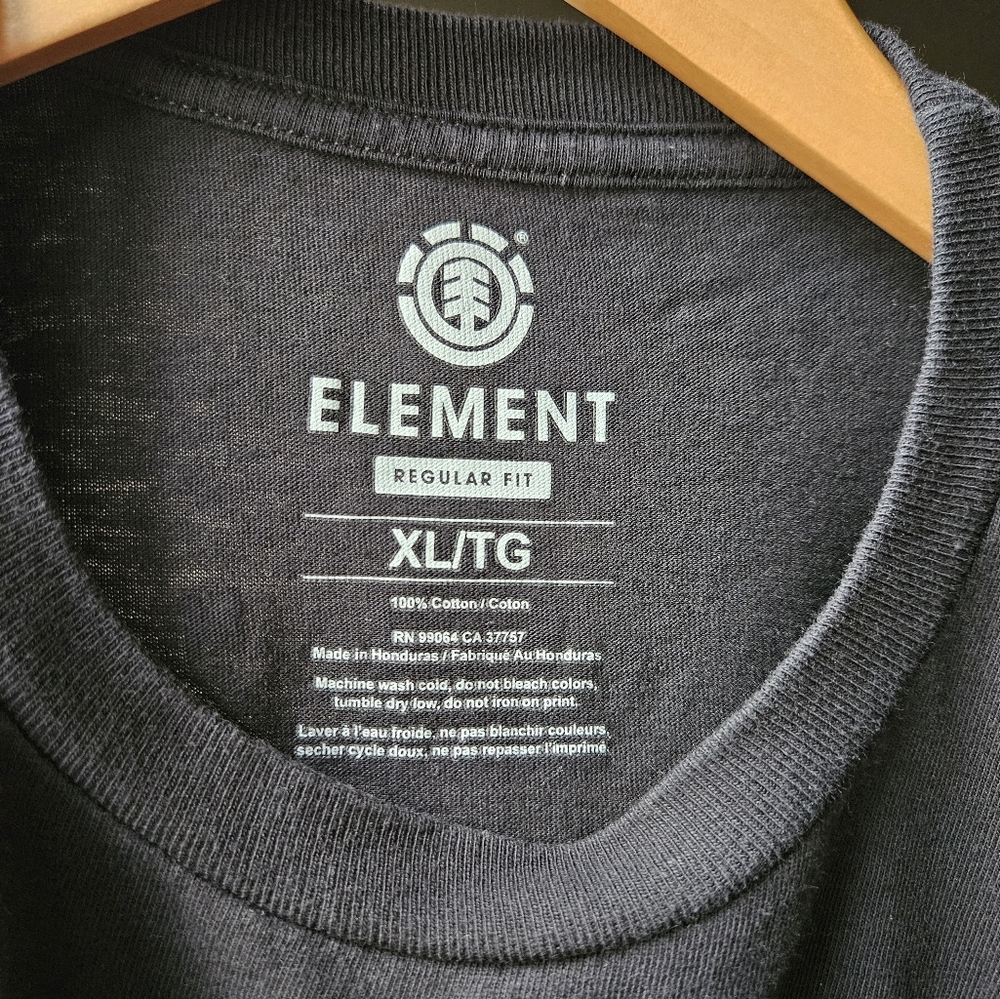 Element Black T-Shirt with Gold Logo XL - Picture 6 of 7